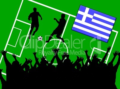 Fußball Länderspiel im Stadion Griechenland