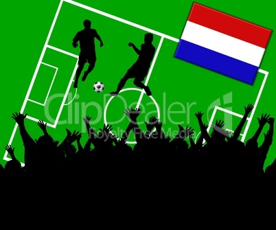 Fußball Länderspiel im Stadion Niederlande Holland