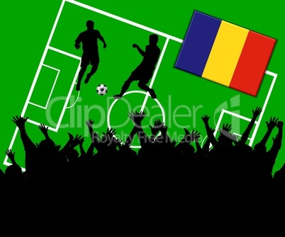Fußball Länderspiel im Stadion Rumänien