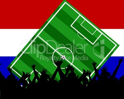 Fußball Fans im Stadion Niederlande Holland