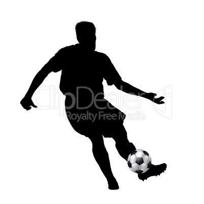 Fußballer Silhouette