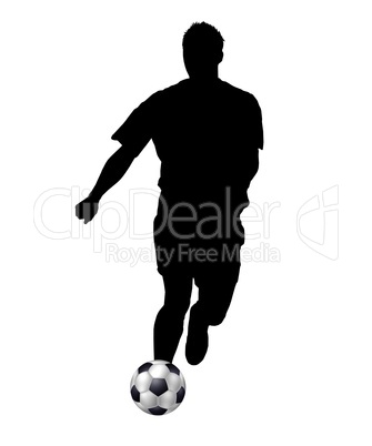 Fußballer Silhouette