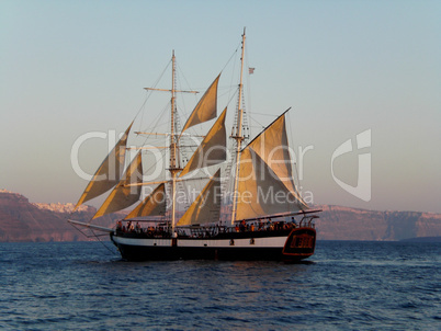 Kreuzfahrt im Segelschiff