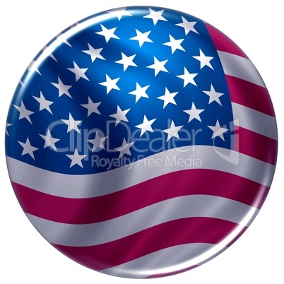 Button im Stars & Stripes Design