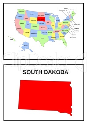 USA Landkarte Staat
