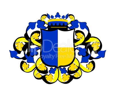 Wappen gelb blau