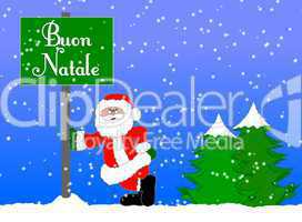 Weihnachtshintergrund italienisch