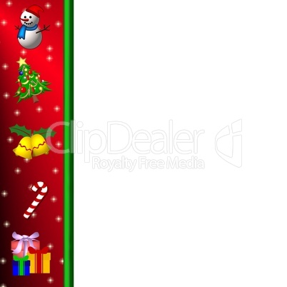 Hintergrund mit Weihnachtssymbolen