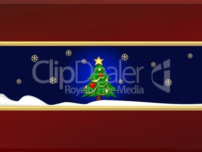 weihnachtlicher Hintergrund mit Christbaum