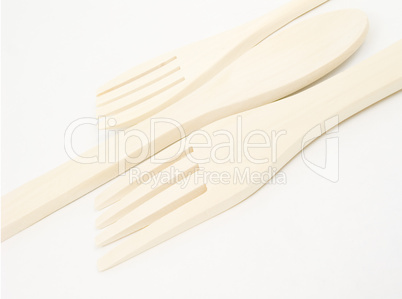 Wooden kitchen utensils