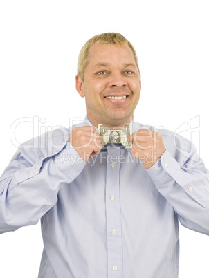 Man with Money Tie