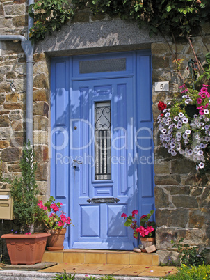Le Vivieur, blaue Tür