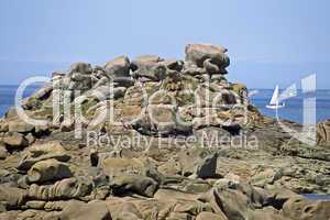 Ploumanac'h, Felsen, Bretagne