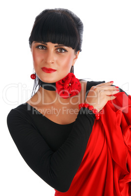 Flamenco dancer portrait