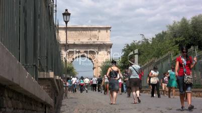 Touristen in Rom