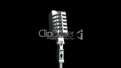 Microphone with Alpha Channel Loopable HD1080