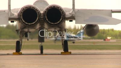 F15 rear view flaps move engine shrink alphajet