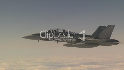 Aerial F18 peel off