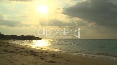 Cuba beach sunset