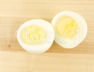 Sliced Egg Close up