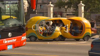 Havana orange taxi