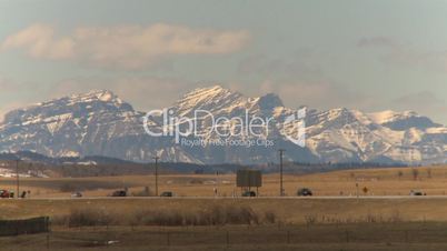 highway traffic mountains