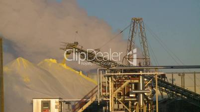 sulfur pile steam