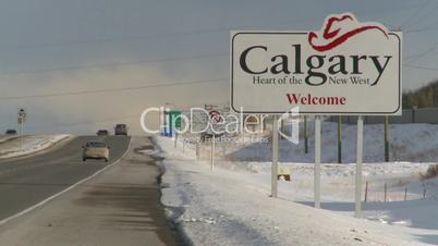 calgary sign highway