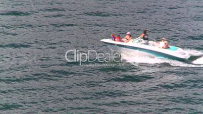 Okan Lake motorboat rubber tube