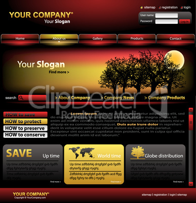 Full website template