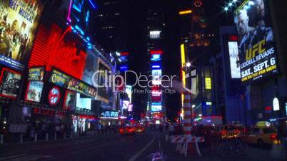 NYC night times square