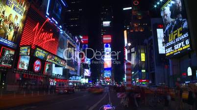 NYC night times square