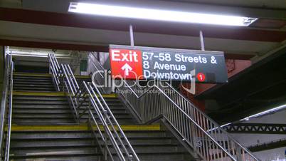 NYC subway stn stairs