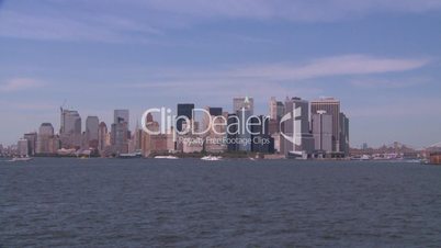 NYC ferry ride NY skyline