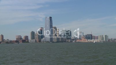 NYC ferry ride look at Jersey city