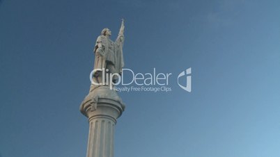 San Juan old town statue columbus