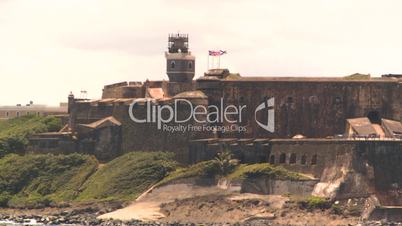 San Juan fort from ocean