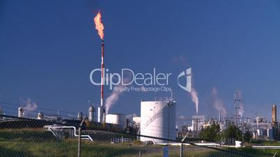 gas plant and flare