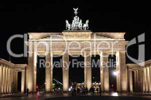 Brandenburger Tor, Berlin bei Nacht