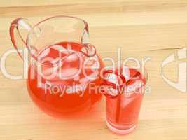 Juice in Glass and Pitcher