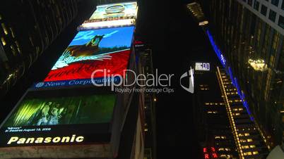 Ads night times square