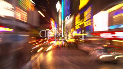 TL blur zoms night times square