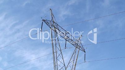 Electricity pylon against sky