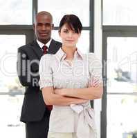 Business people with folded arms