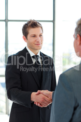 Two Business Man shaking hands