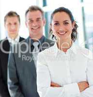 Portrait of a businesswoman with folded arms