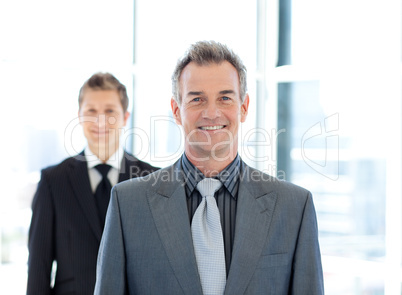 smiling senior businessman