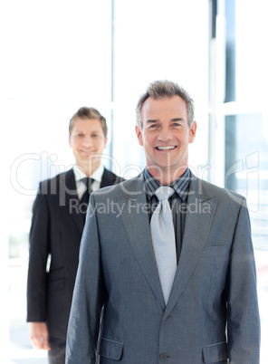 smiling senior businessman