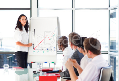 Businessswoman in a meeting