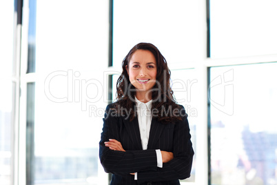 Smiling businesswoman